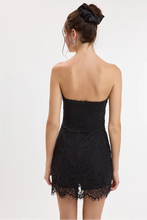 Load image into Gallery viewer, lace strapless skort romper
