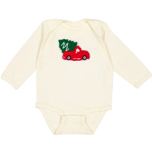 baby christmas truck onesie