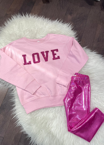 sparkle love sweatshirt