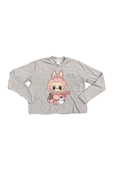 girls labubu holiday tee