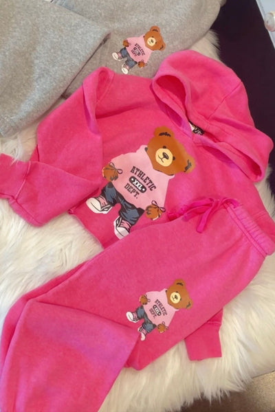 girls sweatpant bear