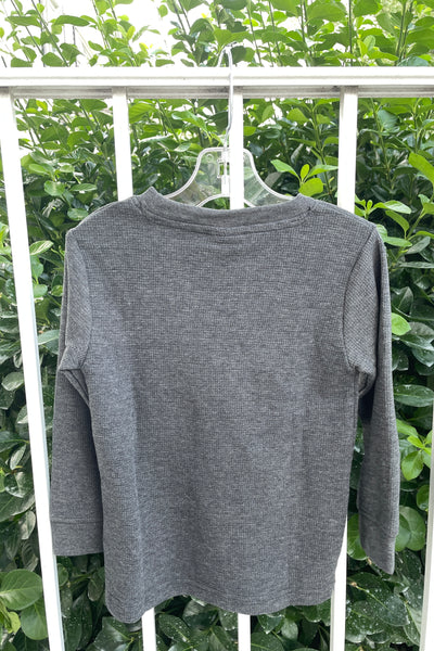 boys long sleeve solid thermal tee