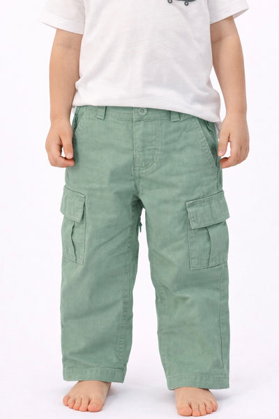 boys linen cargo pant