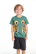 Load image into Gallery viewer, kids tee tiger eyes
