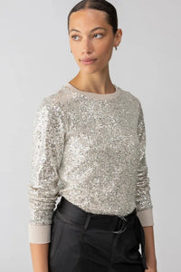 sequin pullover