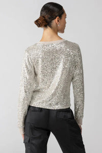 sequin pullover