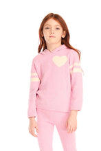 Load image into Gallery viewer, girls fuzzy heart hoodie
