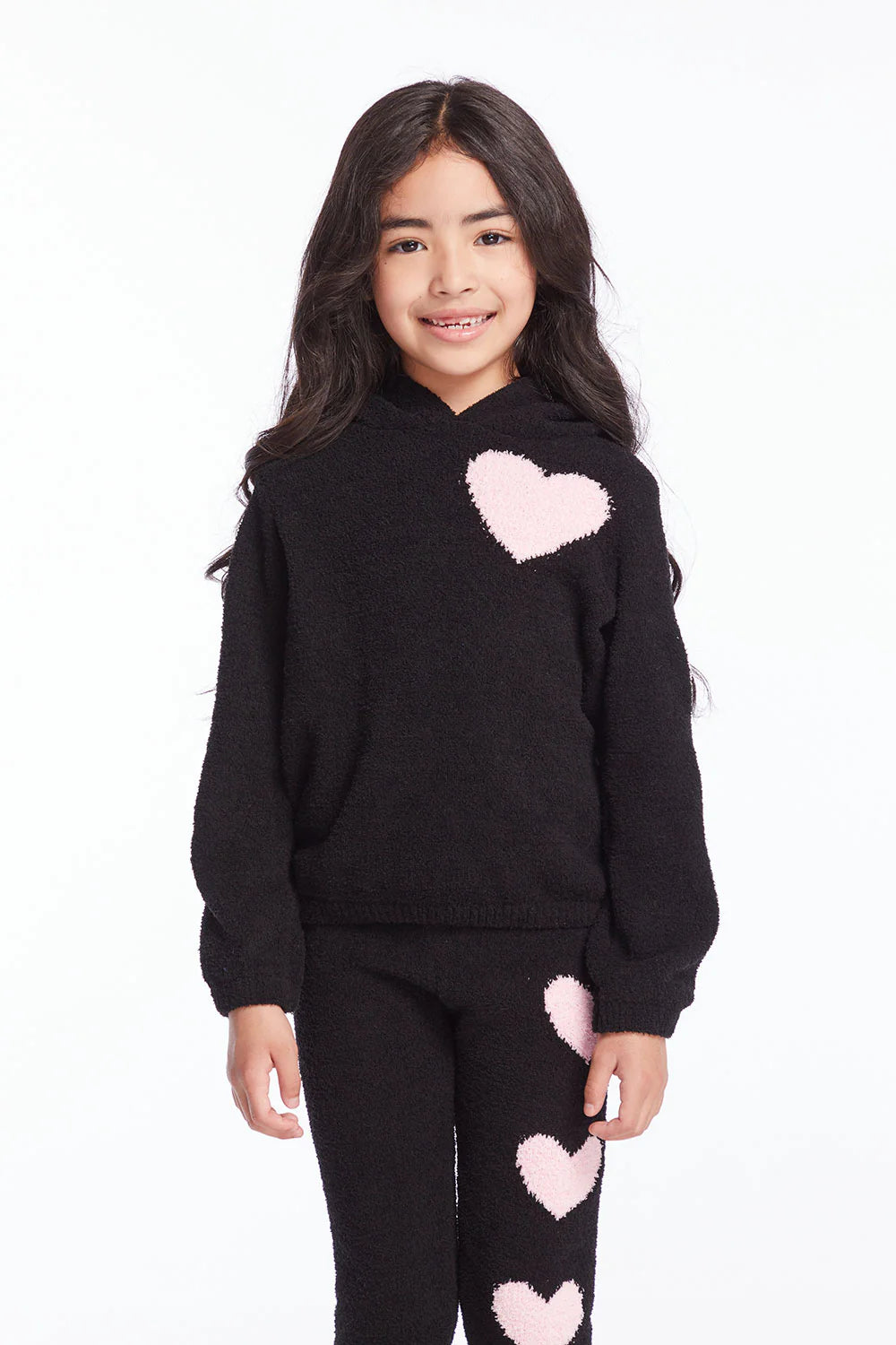 girls hearts hoodie sweater