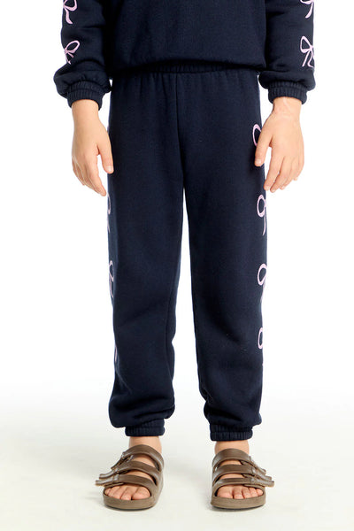 girls bow jogger