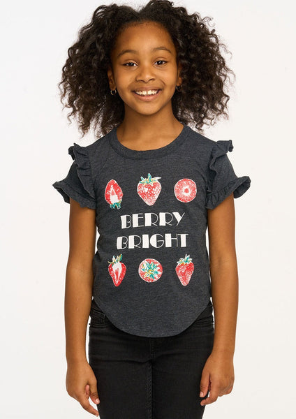 girls berry bright strawberry tee