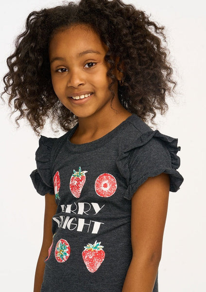 girls berry bright strawberry tee