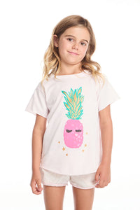 girls lashy pineapple tee