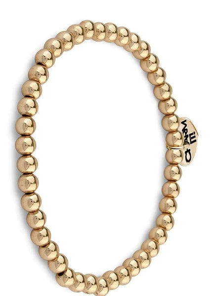 gold bead bracelet