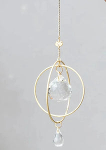 crystal mini suncatcher lotus