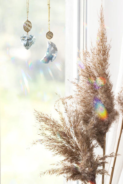 pocket crystal suncatcher sunface