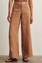 Load image into Gallery viewer, linen wide leg pocket pant
