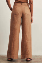 Load image into Gallery viewer, linen wide leg pocket pant
