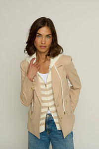 stripe dickey blazer