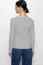 Load image into Gallery viewer, stripe rib long sleeve tee
