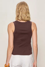 Load image into Gallery viewer, rib henley tank
