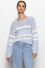 Load image into Gallery viewer, stripe open knit sweater
