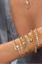 Load image into Gallery viewer, CZ Bezel Hinge Bangle
