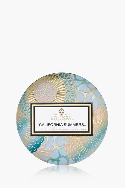 mini tin candle - california summers