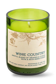 rescued candle - wine country