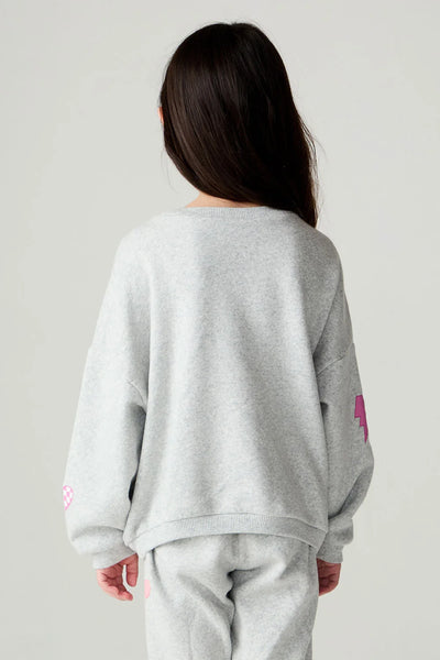 girls cozy cherry bow top