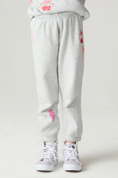 girls cozy cherry bow pant