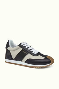 leather stripe sneaker