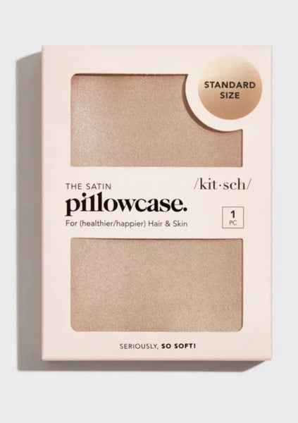 champagne satin pillowcase