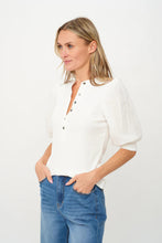 Load image into Gallery viewer, mixed media henley top
