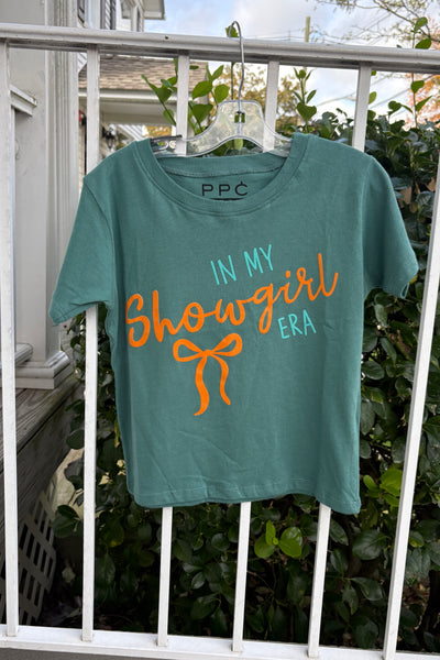 girls showgirl era short sleeve tee