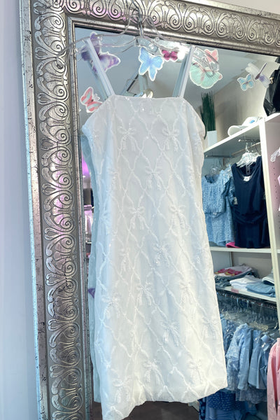 tween bow sequin dress