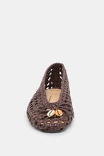 Load image into Gallery viewer, woven leather ballet flat with charm

