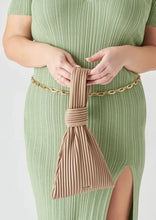 Load image into Gallery viewer, pleated wristlet bag
