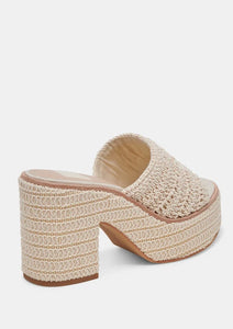 woven platform sandal