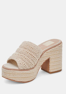 woven platform sandal