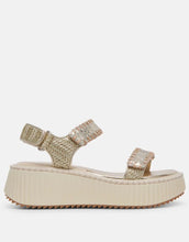 Load image into Gallery viewer, platform distressed leather sandal
