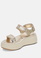 Load image into Gallery viewer, platform distressed leather sandal

