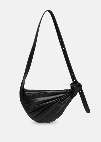 pleated sling bag