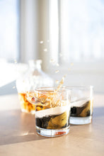 Load image into Gallery viewer, 2 whiskey glass onyx
