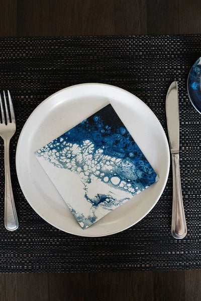 20 cocktail napkins metallic