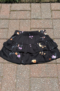 girls floral tiered skirt