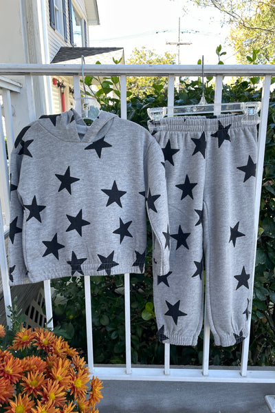 girls jogger glitter stars