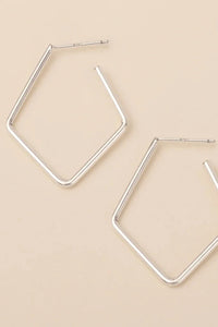 diamond hoop earring