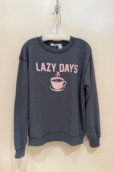 lazy days wild nights REVERSIBLE sweatshirt