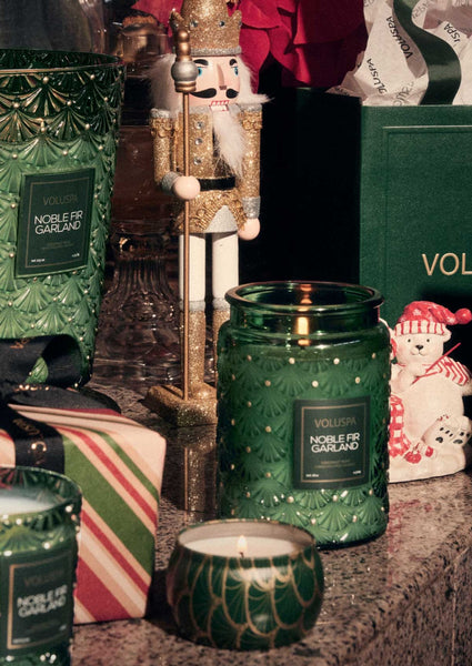 mini tin candle noble fir