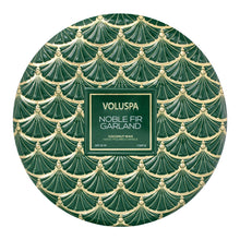 Load image into Gallery viewer, 3 wick tin candle - noble fir
